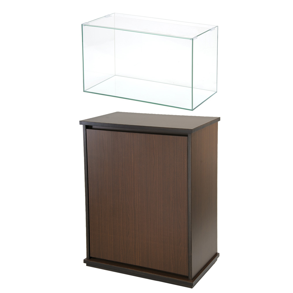 アクロ　ガラス水槽　アクロ６０　６０×３０×３６ｃｍ＋アクロ　水槽台　６０×３０×７０　穴無し　ウォルナット　６０ｃｍ水槽　関東当日便 20,657円