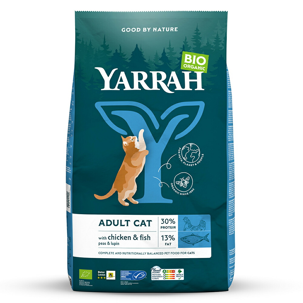 キャットフード　ＹＡＲＲＡＨ　ヤラー　オーガニックキャットフード　フィッシュ　２．４ｋｇ　正規品　関東当日便