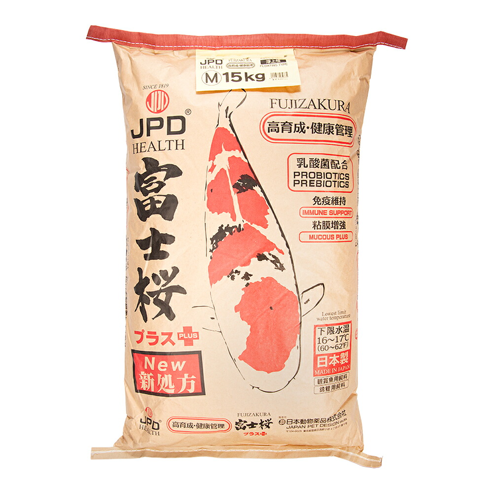 鯉の餌　日本動物薬品　ニチドウ　富士桜　Ｍ　１５ｋｇ　関東当日便 9,557円