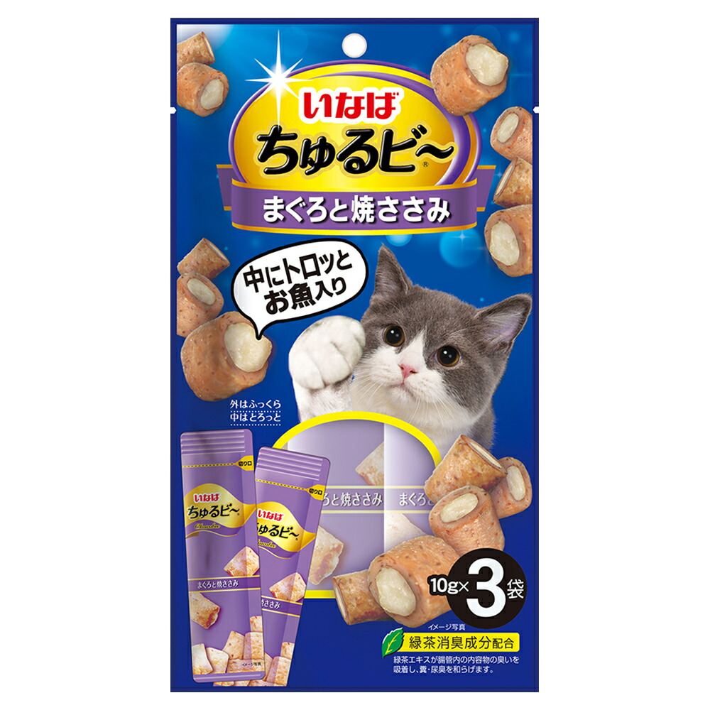 いなば　ちゅるビ～　まぐろと焼ささみ　１０ｇ×３袋×４８　関東当日便