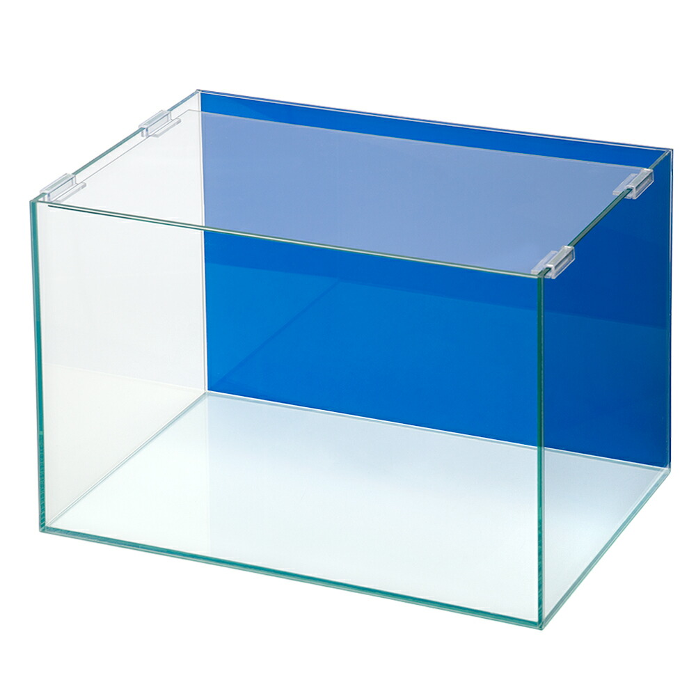 ４５ｃｍ水槽（単体）バックスクリーン貼付済　アクアブルー　アクロ４５Ｎ（４５×２７×３０ｃｍ）オールガラス水槽　お一人様１点限り　関東当日便