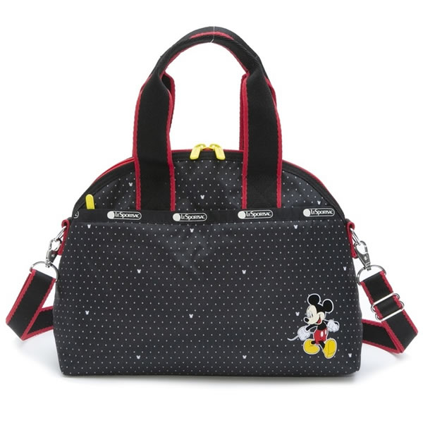 Lesportsac レスポートサック 3561 G7 レディース ハンドバッグ ショルダーバッグ ミッキーマウス ディズニーコラボ York Satchel Mickey Dot Psicologosancora Es