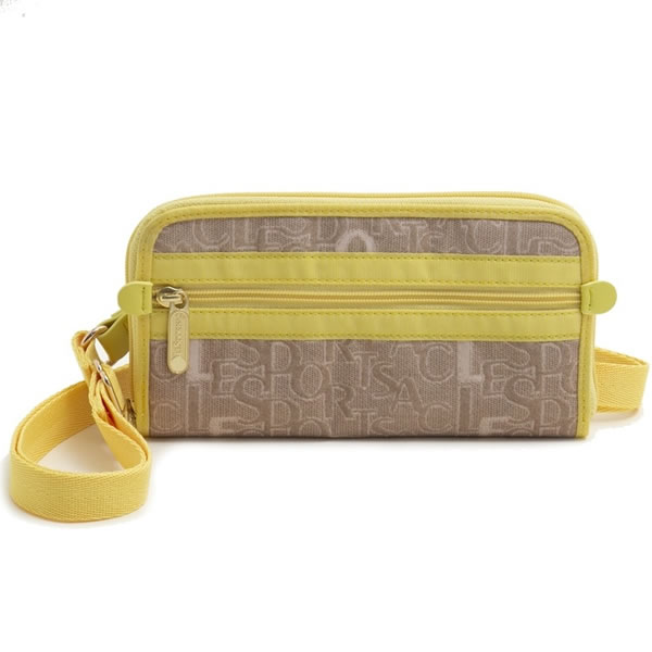 新発 楽天市場 Lesportsac レスポートサック 3652 F947f947os レディース ラウンドファスナー長財布 ショルダー付 Convertible Wallet Le Logo Lemon Change Web限定 I Food Ae