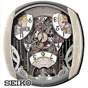 【定まり品】SEIKO セイコー 時辰儀 FW563A 人となり時辰儀 ウォルトディズニーひと休み パディ＆フレンズ掛け時計