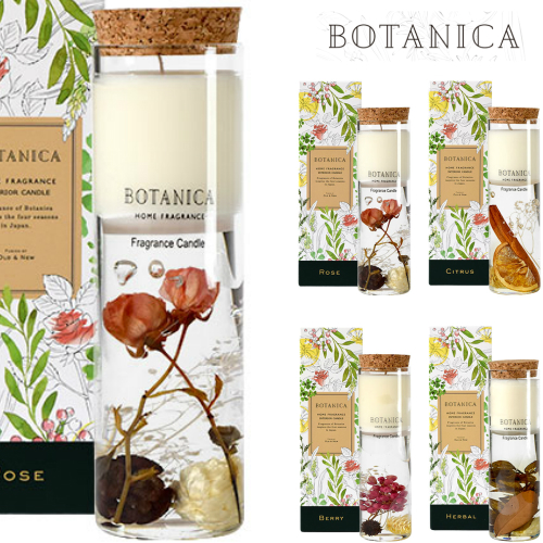 楽天市場 アロマキャンドル Botanica ボタニカ ロングキャンドル ローズ シトラス ベリー ハーバル 全4種 キャンドル ルームフレグランス ハーバリウム インテリア かわいい 雑貨 アロマ おしゃれ ギフト プレゼント 誕生日 秋 ハロウィン Chanter Feu シャンテフゥ