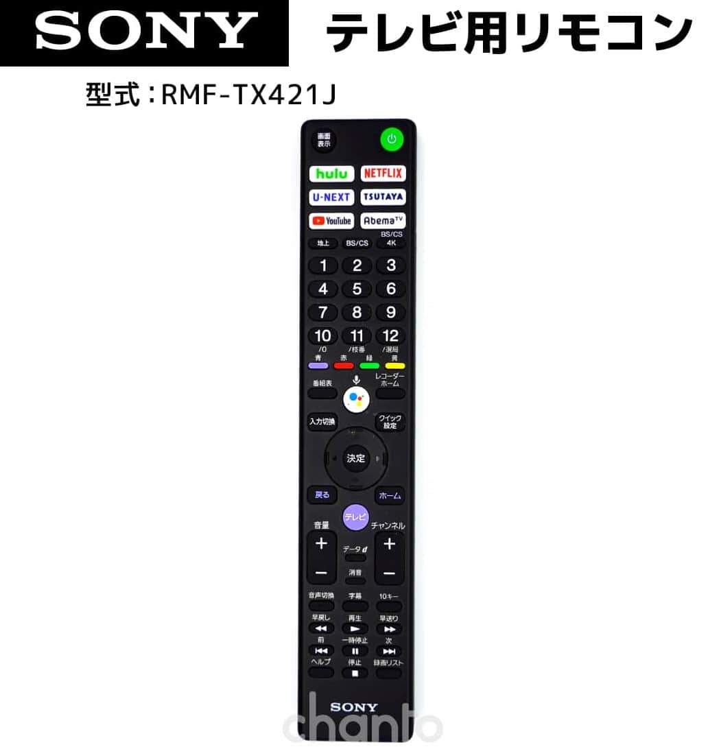 楽天市場】SONY ブラビアリモコン RMF-TX421J 純正 部品 【メール便 