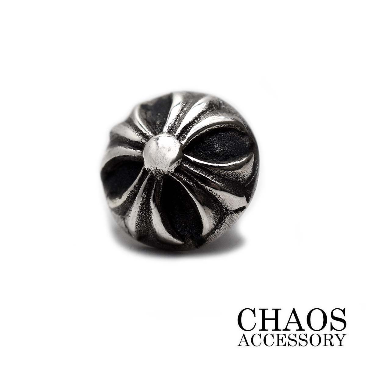 トラッカーウォレット　ショートサイズ　シルバー925クロスボールコンチョカスタム 楽天市場】【直径12mm】ゴシッククロス クロスボール コンチョ 十字