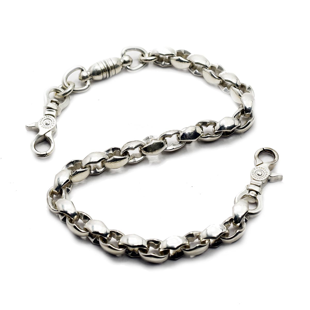 スターリングシルバー製 Georg Jensen Reflect IDバングル