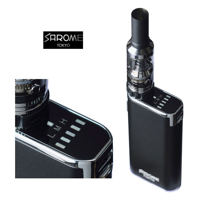 SAROME/サロメ電子タバコ≪SAROMEVAPE-2スターターキットVAPE-2ブラック&ダブルメンソール10ml国産リキッド付き≫電子たばこベイプ/E-leafイーリーフ/【送料無料】【売れ筋】【CHAOSLighterBar】【楽ギフ_包装】【smtb-m】