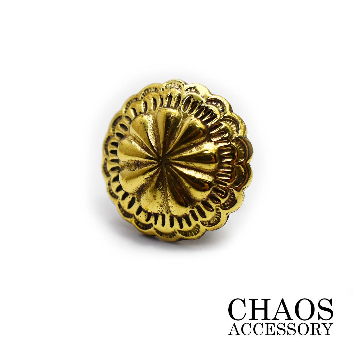 楽天市場】【直径18mm】ブラス 真鍮 コンチョ 菊花紋 キク アポロ