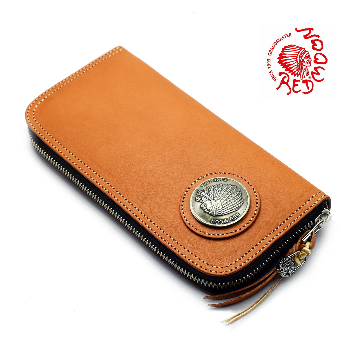 レッドムーンレザー 長財布 ボタン付き ブラウン ストラップ付き 楽天市場】【REDMOON 正規取扱店】ベーシック レッドムーン 財布