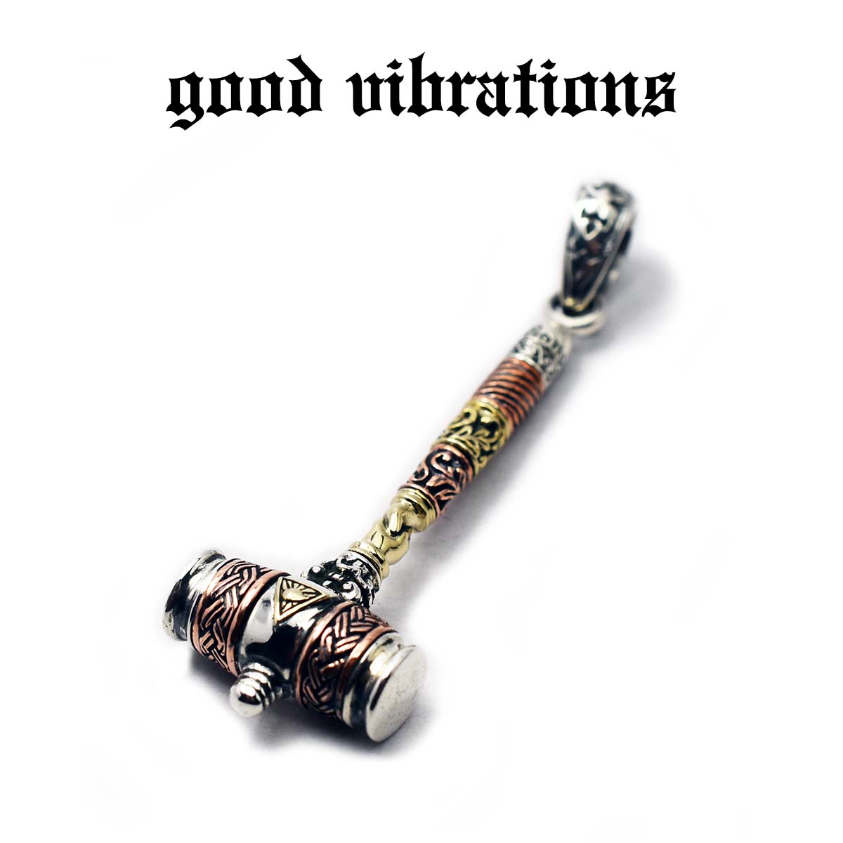 【good vibrations 正規取扱店】【送料無料】シルバーアクセサリー グッドバイブレーションズ 金槌 鉄鎚 フリーメイソン ピラミッドアイ アラベスク ケルティック ハンマー チャーム ペンダントトップ スターリング シルバー 925