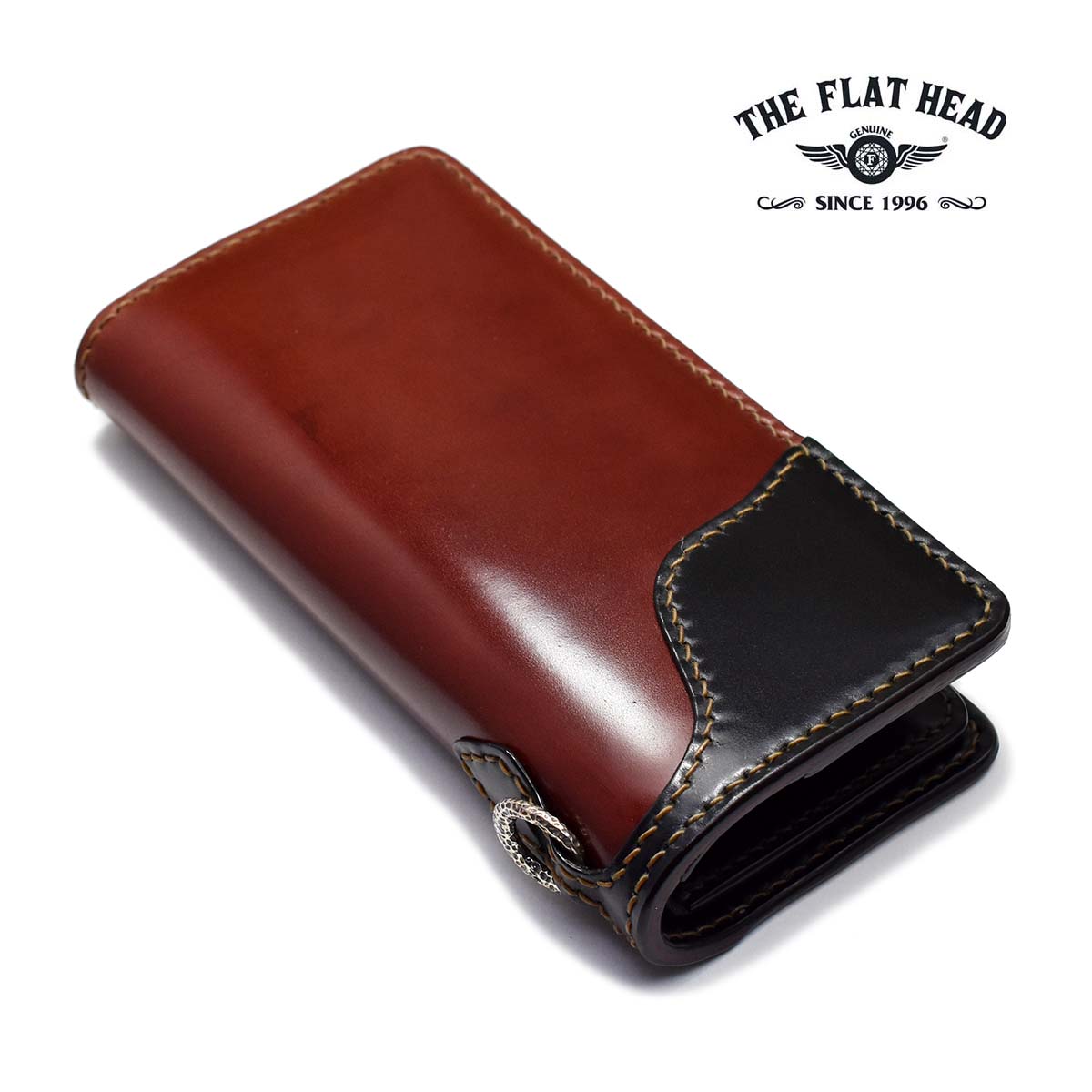 楽天市場】【THE FLAT HEAD 正規取扱店】【小銭差し込み式】二つ折り ロングウォレット 財布 フラットヘッド ブランド アメカジ メンズ  ウォレット 本革 長財布 コードバン ブラウン 馬臀部 馬革 新喜皮革 FH-WL003 FN-WLN1-3S : CHAOS Accessory