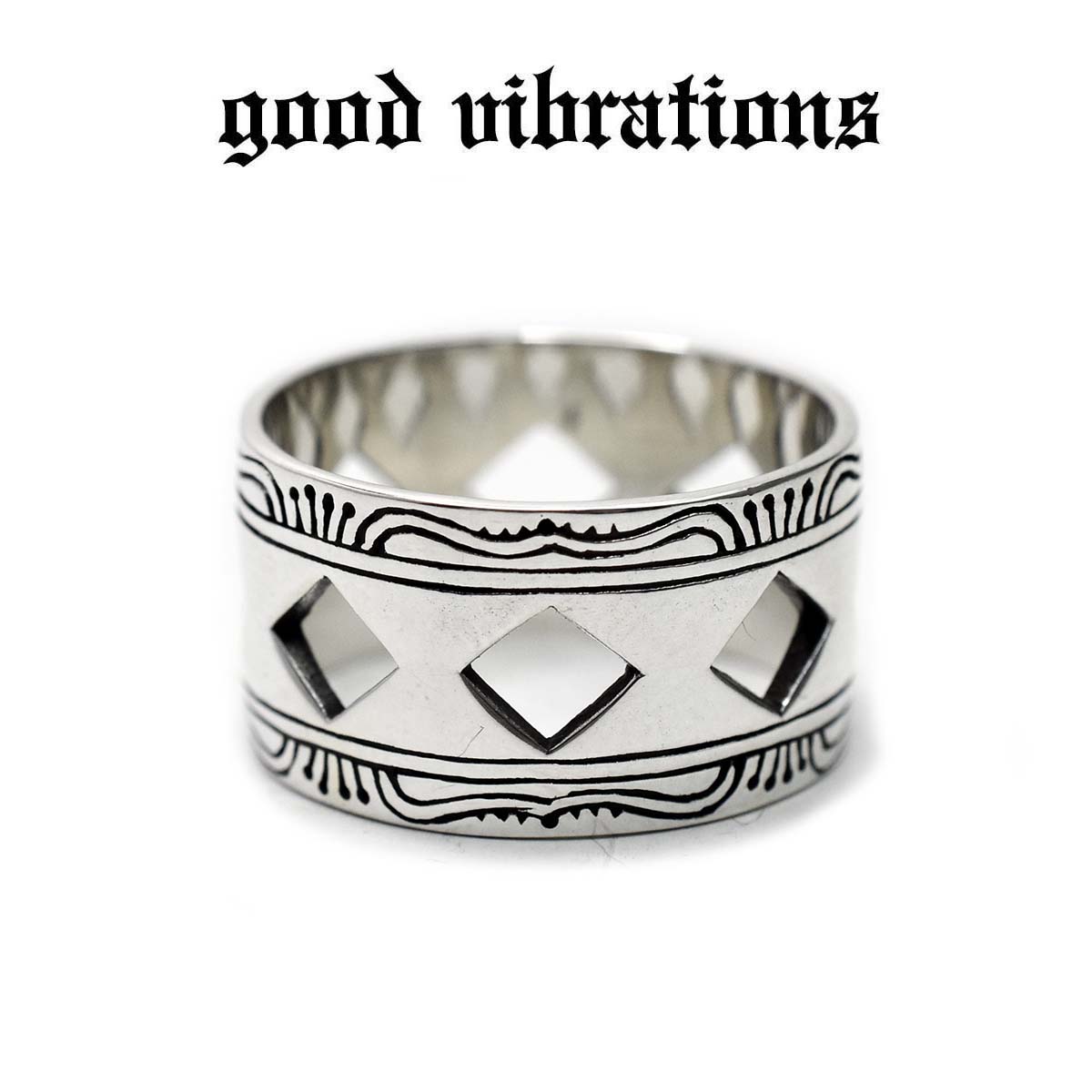 【good vibrations 定まり取りまわし店】 しろがね色添え物 メンズ 指環 しろがね色925 消し印細工物 ネイティブアメリカン 北米インディアン宝飾品 動機 指環 大いさ 17号 19号 23号 スターリング しろがね色 輪っか 純銀 グッドバイブレーションズ