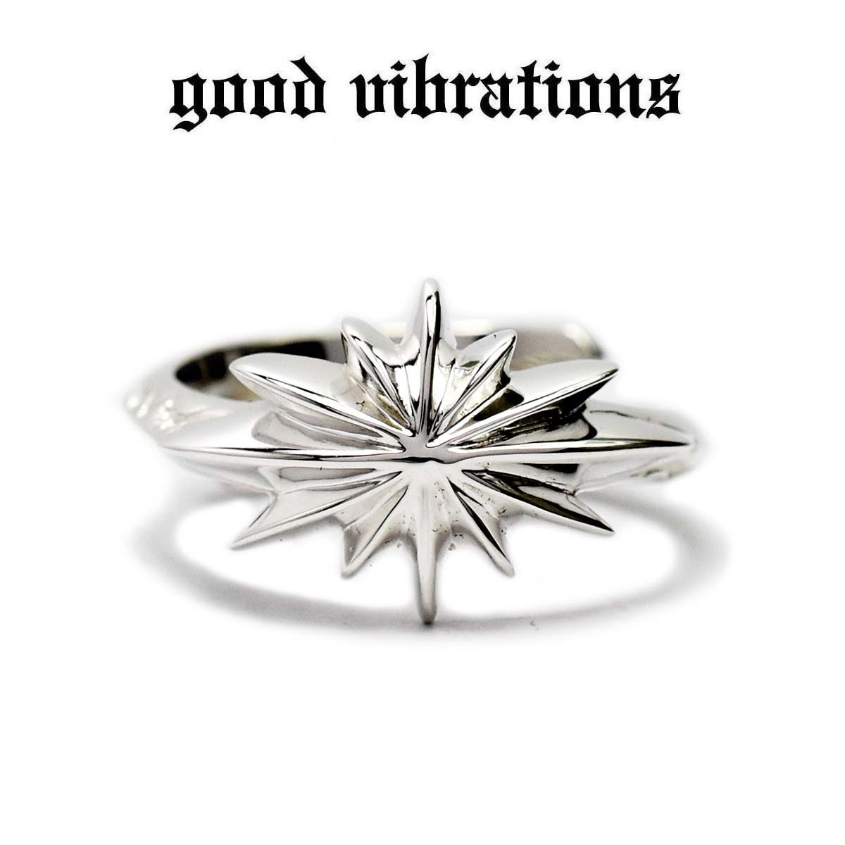 【good vibrations 置き目取りまわし店】しろがね色佩び物 指環 メンズ グッドバイブレーションズ 広広とした アポロ 輪っか 原住民消し印 無償性大きさ 17号 しろがね色輪っか ネイティブアメリカン 北米インディアン宝飾品 主題 スターリング しろがね色 925