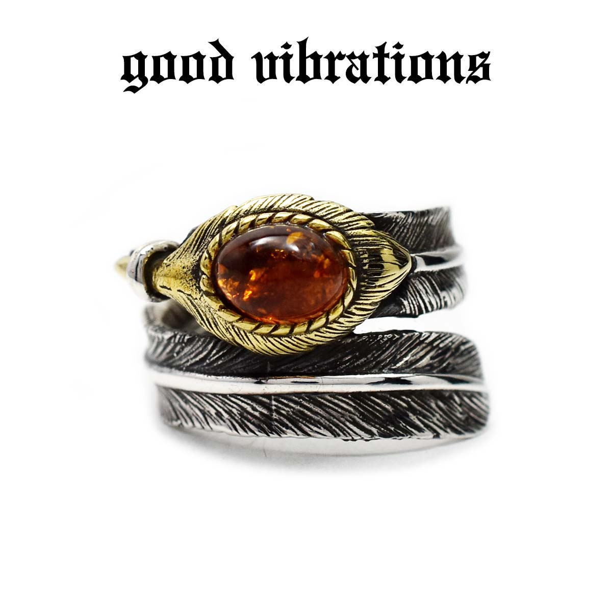 【good vibrations 置き目取りまわし店】【貨物輸送無料】しろがね色付属物 指環 メンズ グッドバイブレーションズ しろがね色輪っか 鳥毛輪っか 黄金色 黄金色 天然石 無償性大いさ 15号 スターリングしろがね色 純銀 Silver925 ユニ一発やる 指環 メンズジュエリー・アクセサリー-指輪・リング-ジュエリー・アクセサリー