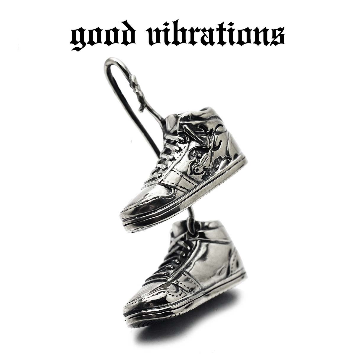 【good vibrations 正規取扱店】【限定】 シルバーアクセサリー スニーカー シューフィティ シュートッシング モチーフ スワロー チャーム ペンダントトップ スターリング シルバー 925 グッドバイブレーションズ