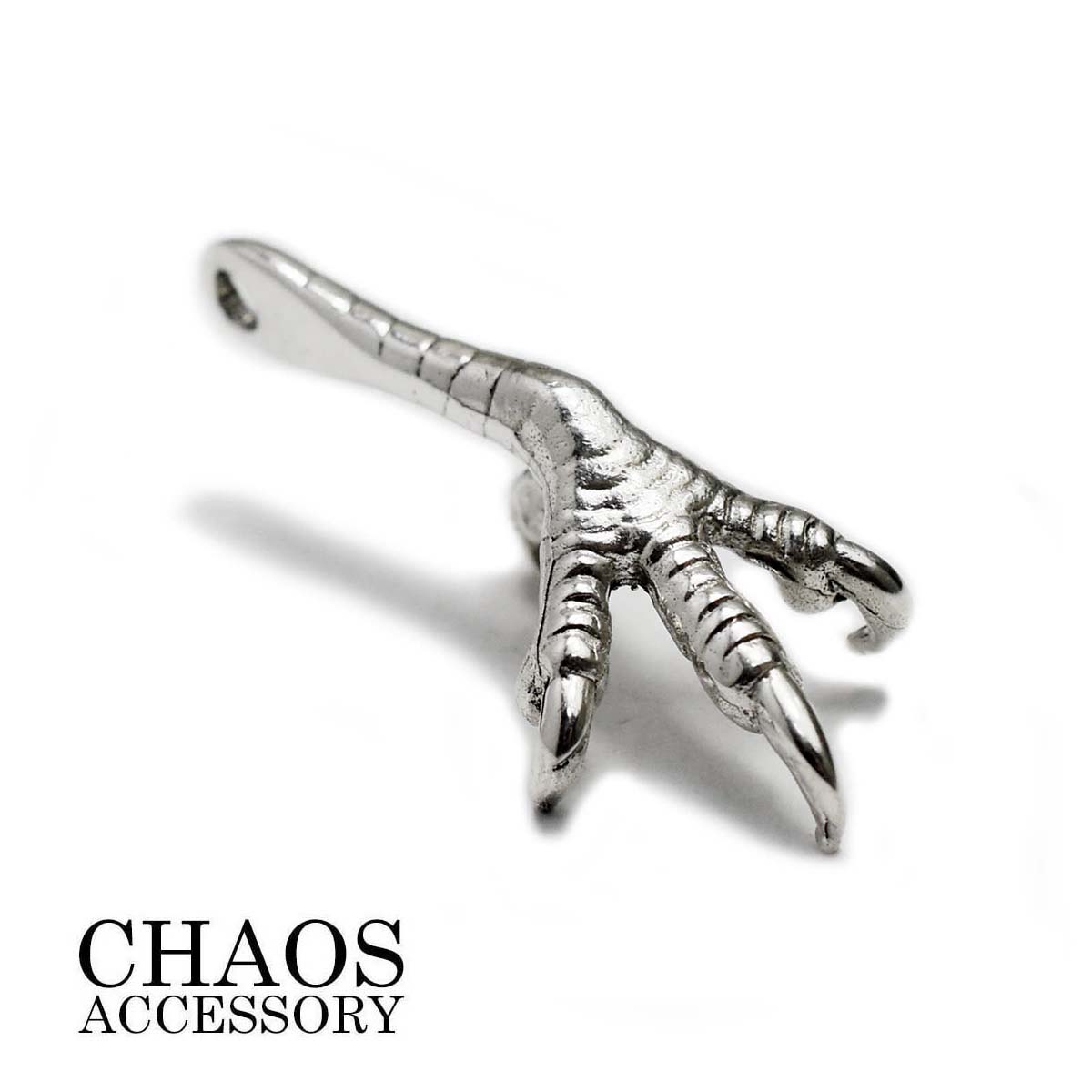 【革紐での装着におすすめ】【右足】シルバーアクセサリー メンズ シルバー925 イーグル 爪 ツメトップ クローパーツ カスタム ペンダントトップ チャーム ネイティブアメリカン インディアンジュエリー モチーフ スターリング シルバー 送料無料