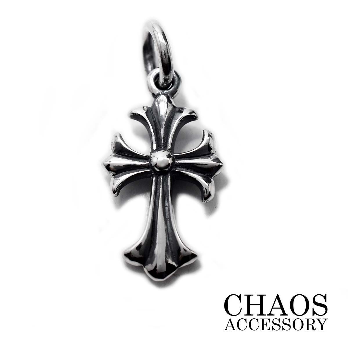【33×15mm Mサイズ】シルバーアクセサリー メンズ シルバー925 タイニー クロス 両面 ペンダントトップ チャーム ゴシック 十字架 モチーフ バイカー ラグジュアリー 送料無料