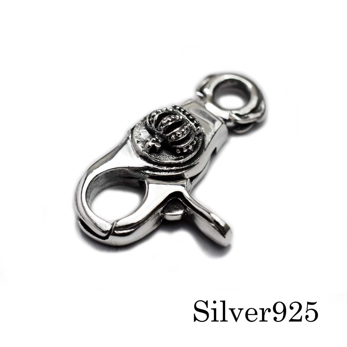 楽天市場】【シルバー925製】ナスカン 金具 レバー型 回転フック