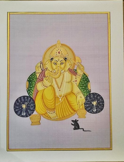 絵画  インド  古物 カーマ・スートラ【Kama Sutra】古代インド性愛論（春画）絹本