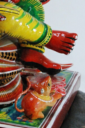 木製 ガネーシャ 形様 コブラ 据物 42cm インド 男神 派手 夢語を叶える 大人気 手作り Marchesoni Com Br