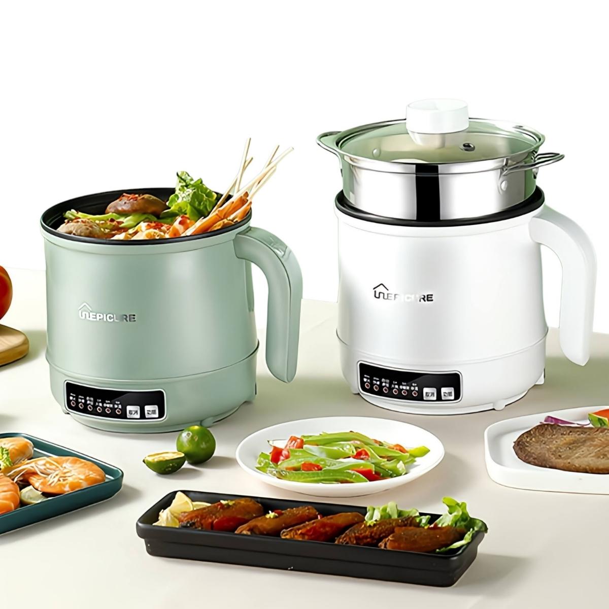 スロークッカー Amazon | Yomixo 多機能電気調理器 3L大容量 一人暮小鍋 電気鍋