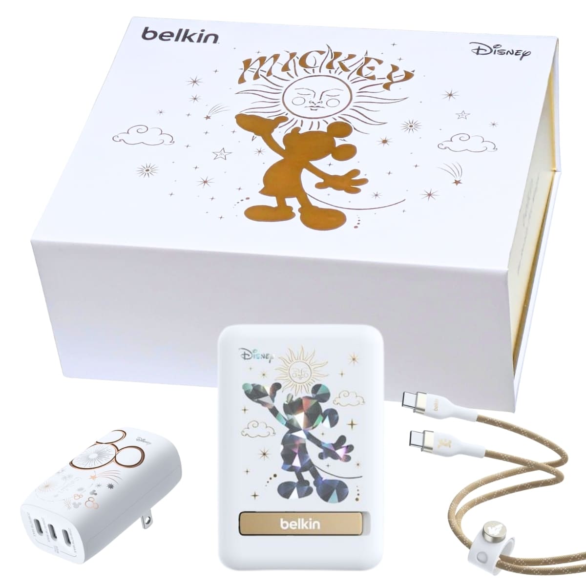 スマホアクセサリー Belkin Disney Charging Gift Box 楽天市場】マラソン目玉品◎お得な豪華 3点セット ベルキン
