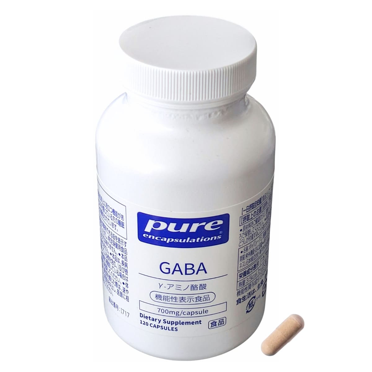 ネスレ ピュア GABA 700mg 120粒 1日1カプセル #73001 人工香料不使用 合成着色料不使用 アメリカ産 寝つき 目覚をサポート｜CHAOYILIU88