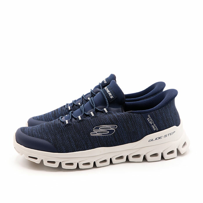 SKECHERS スケッチャーズ  メンズ 心地よい スニーカー シューズ  スリップインズ グライドステップ ゼフィール 233011-NVY 米国海軍
