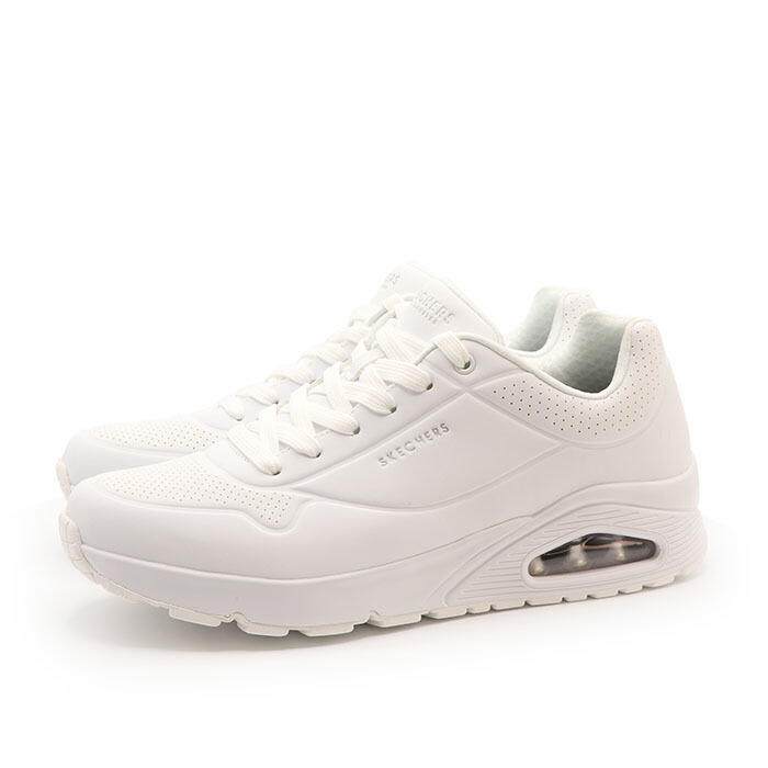 SKECHERS スケッチャーズ  メンズ 心地よい スニーカー シューズ  ウノ 照明ランプ オン 大気圏 52458-W 白いこと