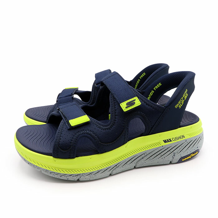 SKECHERS スケッチャーズ メンズ カジュアル アウトドア サンダル スリップインズ マックスクッショニング プレミア 2.0 ジュリアン 229217-NVLM ネイビー｜シューズショップチャップリン 14,850円