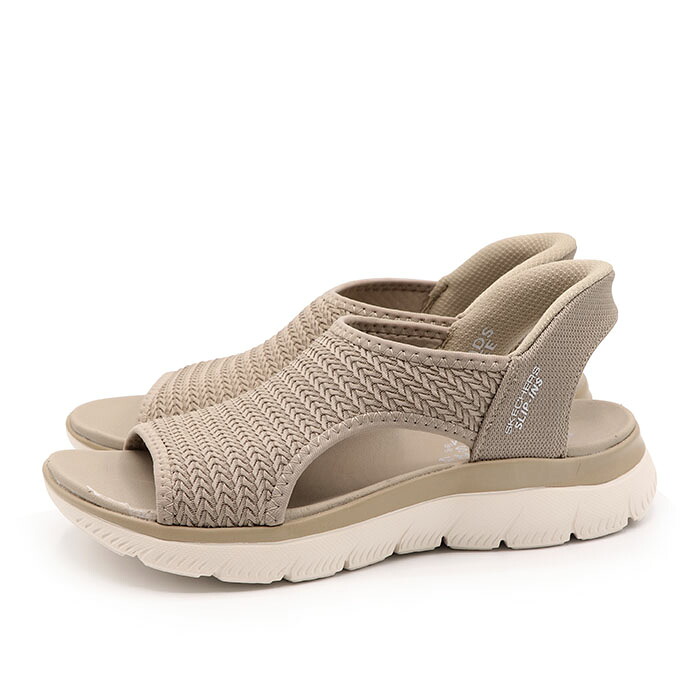 SKECHERS スケッチャーズ  レディース 心地好い スリップインズ サンダル  サミッツ スウィートリー エヴォルヴド 119519-TPE トープ