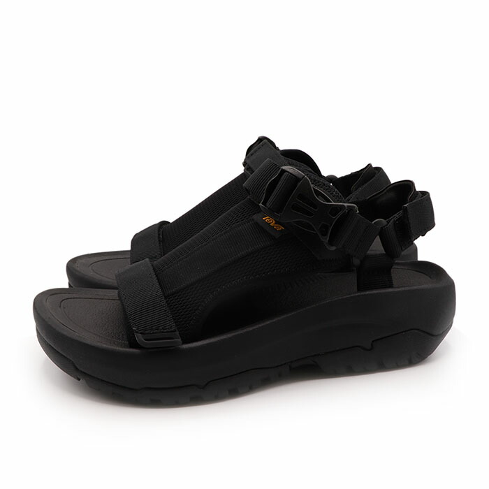 特価★ TEVA テバ  レディース メンズ 男女兼用 ユニ一発やる 運動競技 アウトドア 心地よい 厚底 サンダル  ハリケイン アンプソール 雄捩子 1155030-BLK 黒いこと
