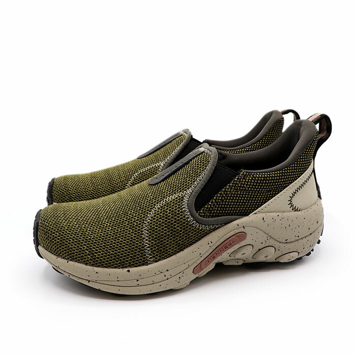 MERRELL メレル  レディース 心地よい アウトドア 置き目とり捨てる スリッポン シューズ  ジャングル エボ ウィメンズ J005592 カーキ 薬草