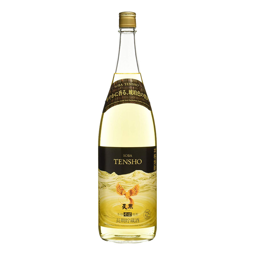 お酒　焼酎　ギフト　神楽酒造　25°　そば焼酎　長期貯蔵酒　てんしょう　天照　1800ml