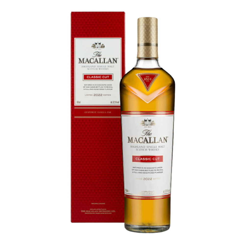 お酒 ギフト ウイスキー スペイサイド シングルモルト マッカラン クラシック カット 2022 エディション 52.5° 700ml ≪ 専用箱入り ≫ 【 条件付き送料無料 】|酒のチャップリン店