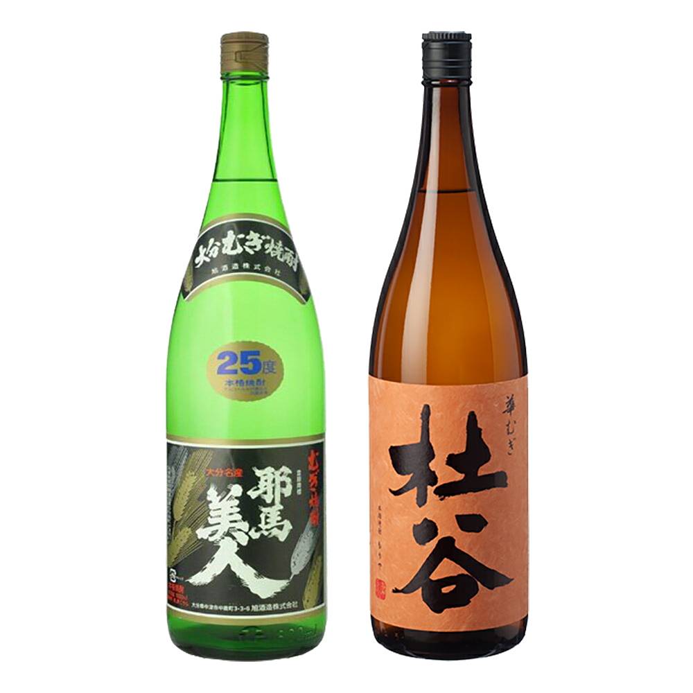●２本セット お酒 ギフト 旭酒造 耶馬美人 ( やばびじん ) 麦 25° 1800ml x ぶんご銘醸 華杜谷 25° 1800ml 【 送料無料 (北海道・東北・沖縄を除く) 】 【 お酒 ギフト プレゼント 誕生日 御中元 】