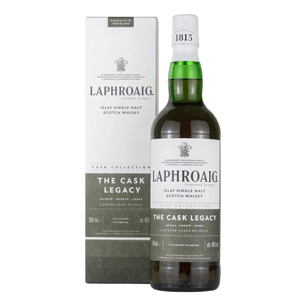 お酒 ギフト ウイスキー アイラ シングルモルト ラフロイグ ( Laphroaig ) 1815 ザ カスク レガシー 48° 700ml ≪ 箱入り ≫|酒のチャップリン店