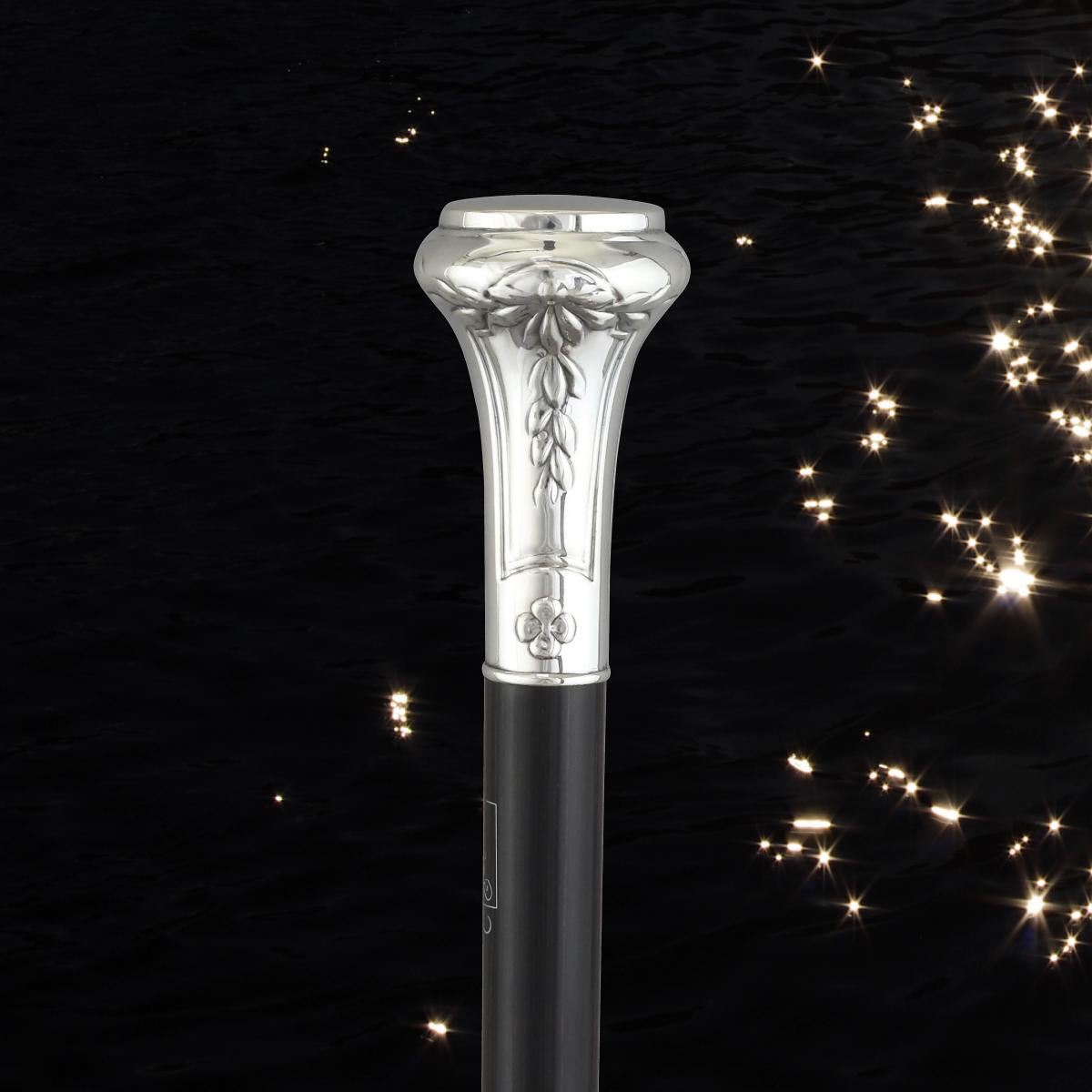 手元金管楽器アロイ／銀メッキ名著花大黒／ねばり強さ木材（ツヤ無／黒） 突っ支い棒専門職店チャップリン