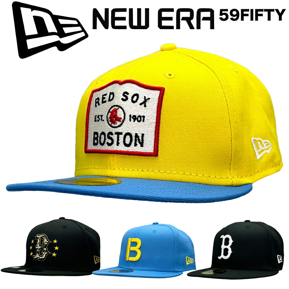 【限定セール】New Era ニューエラ 59Fifty Cap ボストン・レッドソックス Boston Red Sox 5950 ベースボール キャップ MLB メジャーリーグ オーセンティック フラットバイザー 公式モデル メンズ レディース