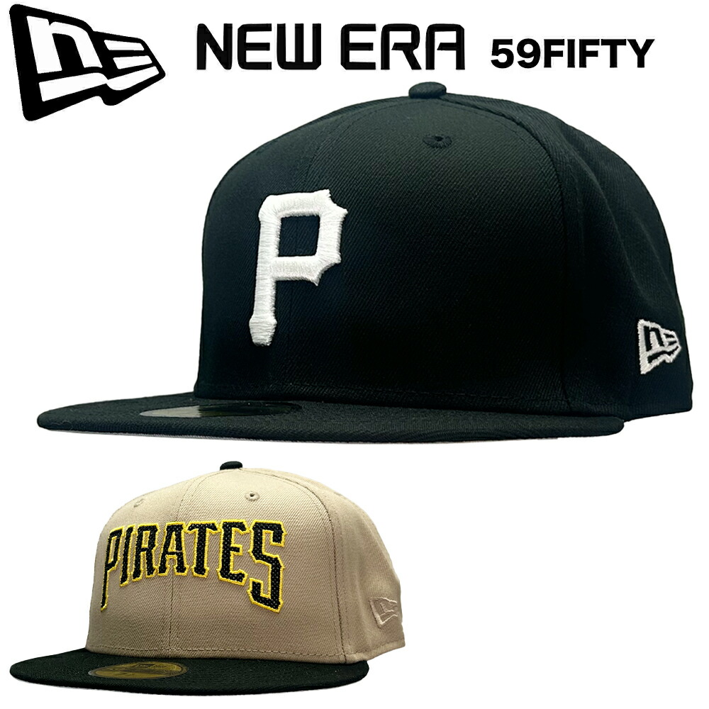 【待望の再入荷】New Era ニューエラ 59Fifty Cap ピッツバーグ・パイレーツ Pittsburgh Pirates 5950 ベースボール キャップ MLB メジャーリーグ オーセンティック フラットバイザー 公式モデル メンズ レディース