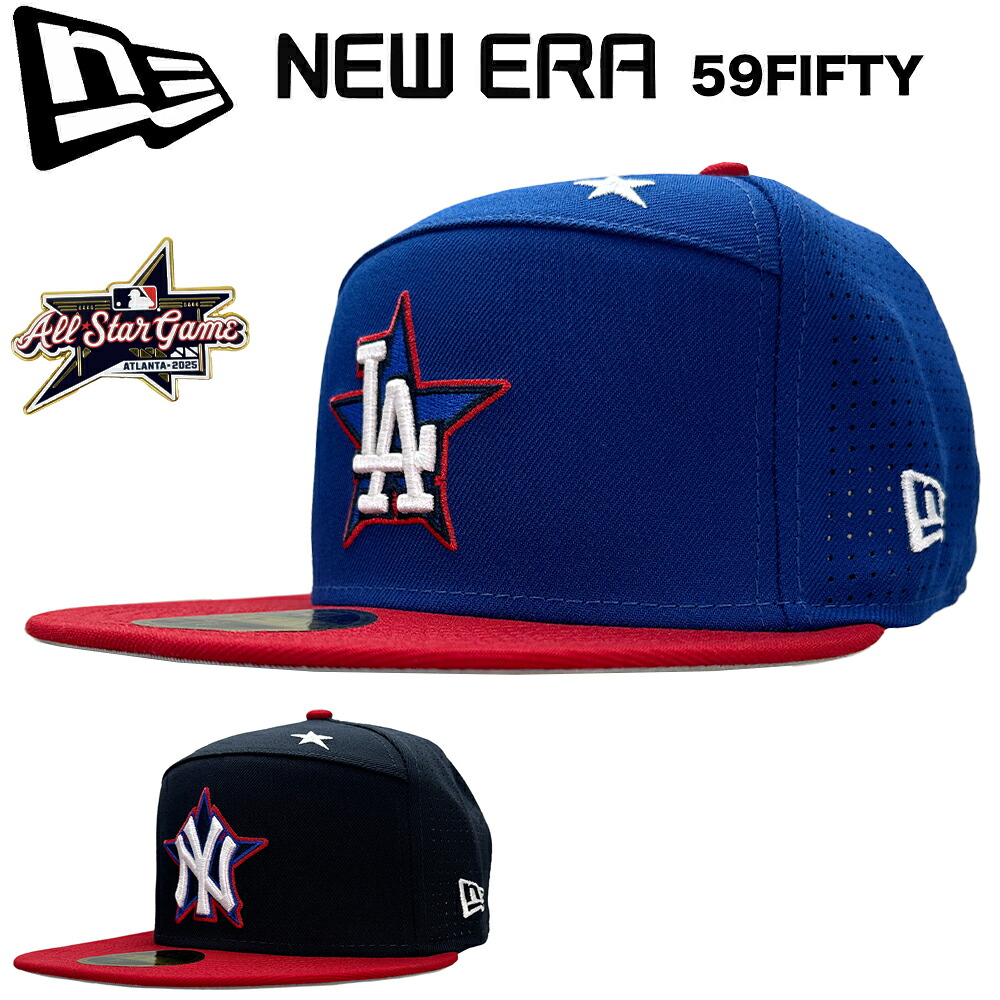 【限定入荷】New Era ニューエラ 59Fifty Cap All Star Game オールスターゲーム 2025 ドジャース ヤンキース LA Dodgers NY Yankees 5950 ベースボール キャップ MLB メジャーリーグ オーセンティック フラットバイザー 公式モデル