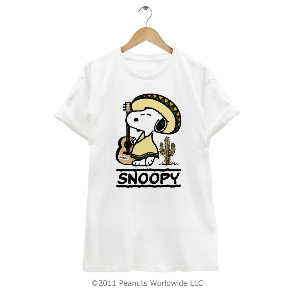 楽天市場 スヌーピー Snoopy Peanuts メキシコ 民族衣装 マリアッチ サボテン ギター 半袖 Tシャツ 家族お揃い 多色展開 レディース メンズ S M L Ll 綿 ギフト プリント 男女兼用 親子 Charabasket キャラバス