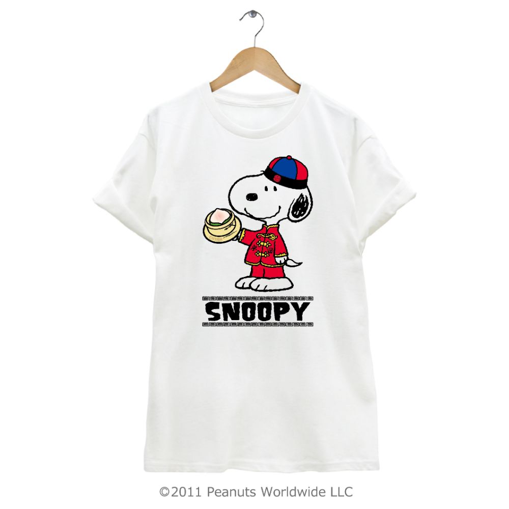 楽天市場 スヌーピー Snoopy Peanuts 中国 China チャイナ カンフー 飲茶 半袖 Tシャツ 家族お揃い 多色展開 レディース メンズ S M L Ll 綿 ギフト プリント 男女兼用 親子コーデ Charabasket キャラバス