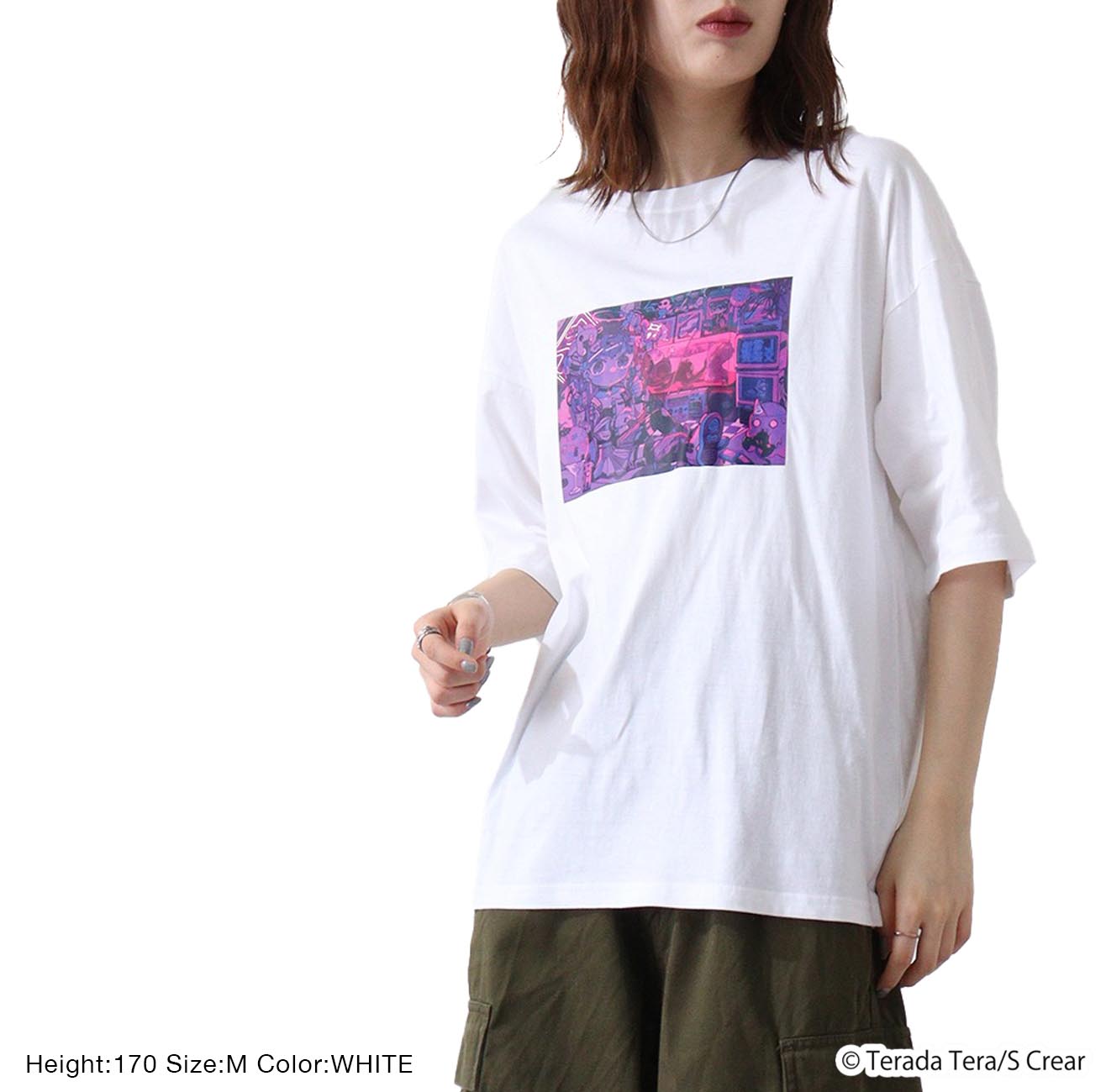 楽天市場】寺田てら Tシャツ トップス イラスト ビックT 半袖 オーバー