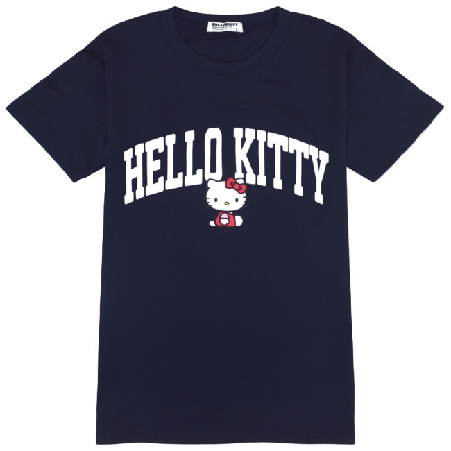 ハローキティ&LEONARD コラボレーションTシャツ 半袖 ハローキティ×レオナールスポーツのコラボウェア、花柄プリント