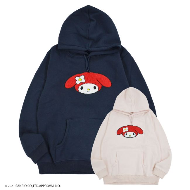 楽天市場】マイメロ マイメロディ パーカー 刺繍 プリント 長袖