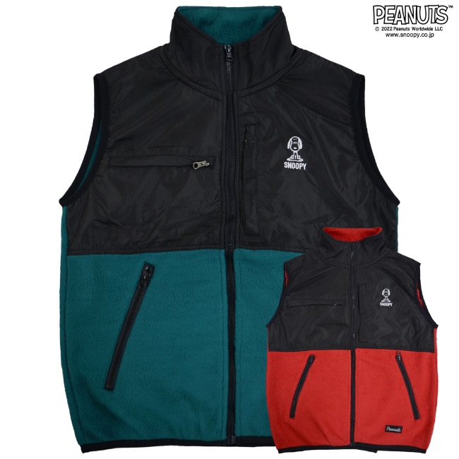 カステルバジャック　スヌーピー  フリースベスト　40 カステルバジャック スヌーピー フリースベスト 40 カステル