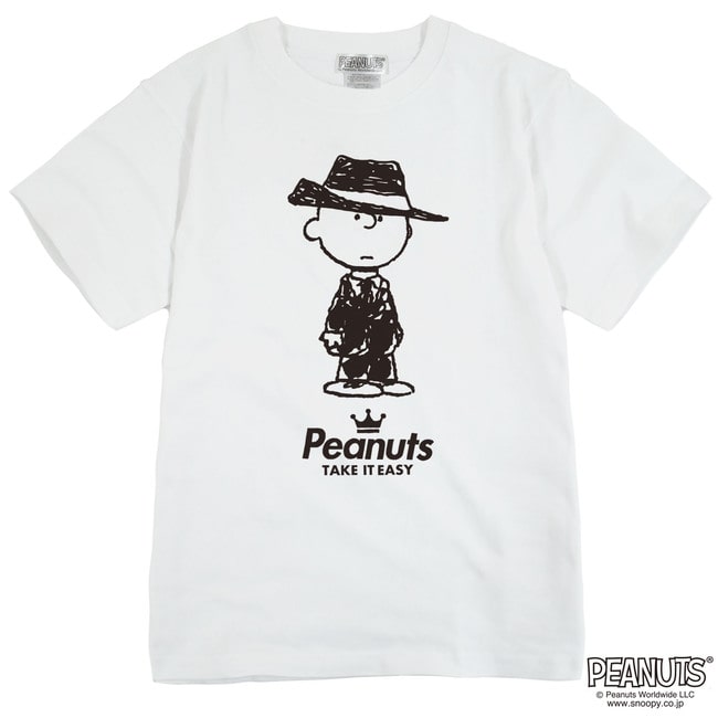 楽天市場 チャーリー ブラウン 黒服 スーツ 半袖 Tシャツ 当店 限定 デザイン スヌーピー Snoopy ピーナッツ カジュアル アメカジ プリント S M L Ll Xl 3l 4l Charabasket キャラバス